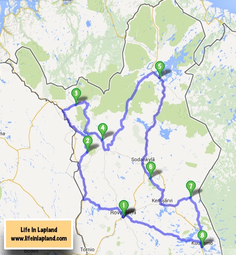Lapland summer travel routes / www.lifeinlapland.com