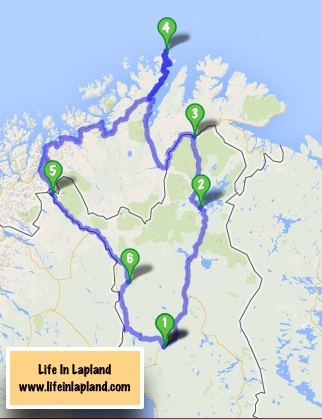 Lapland summer travel routes / www.lifeinlapland.com