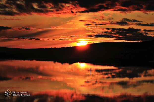 Midnight Sun in Lapland / Copyright www.lifeinlapland.com